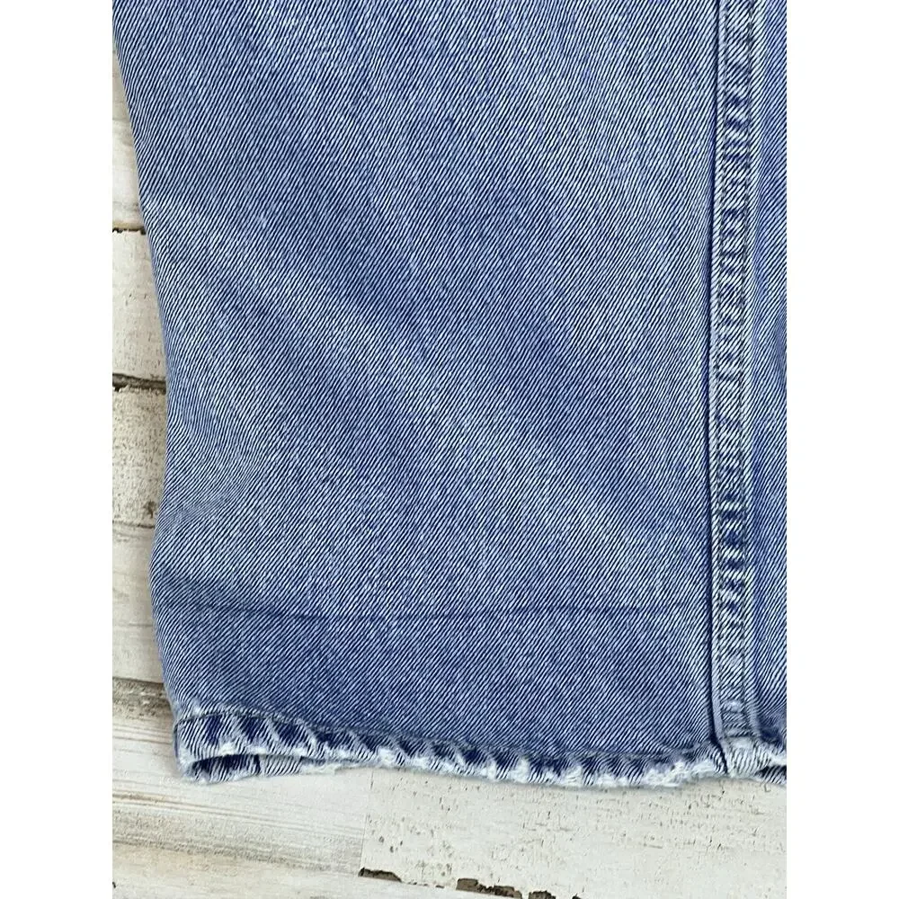 Vintage Bugle Boy Jeans Men 38x32 (37x31) Light Wash 90s Straight Leg USA Denim